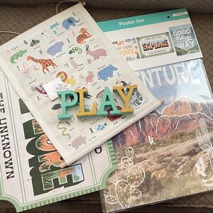 Rugged outdoors style Wall Hanging Decor Bundle of 7 items